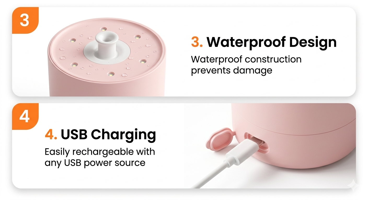 Mini Electric Food Chopper USB Rechargeable – Portable Garlic, Onion & Vegetable Cutter
