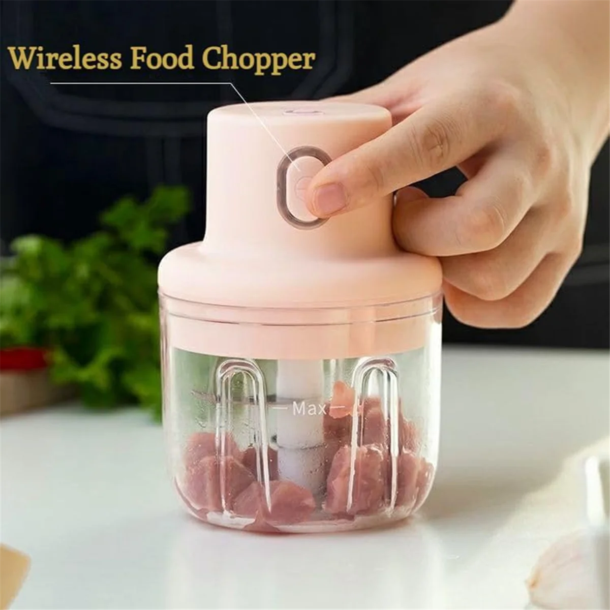Mini Electric Food Chopper USB Rechargeable – Portable Garlic, Onion & Vegetable Cutter